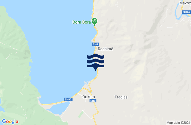 Rrethi i Vlorës, Albania潮水