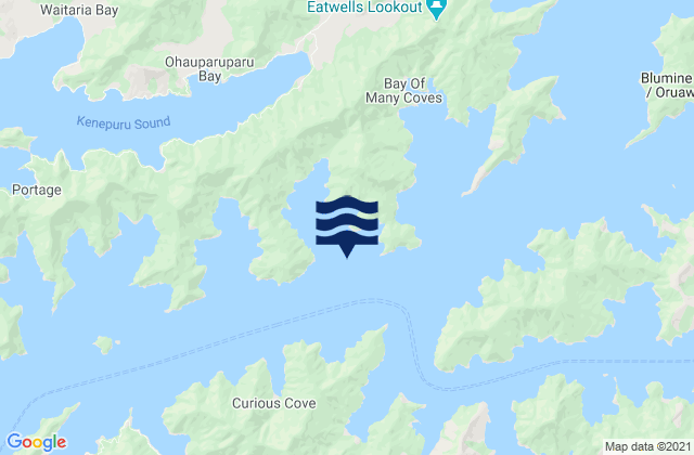 Ruakaka Bay, New Zealand潮水