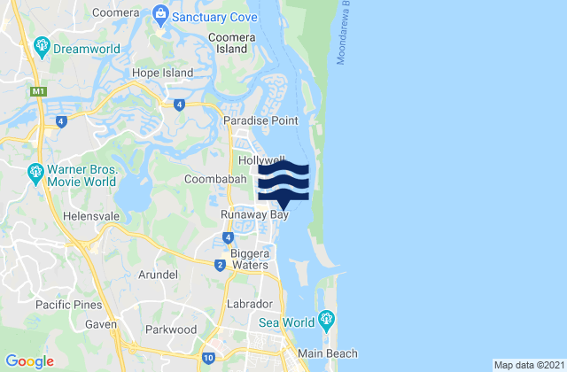 Runaway Bay, Australia潮水