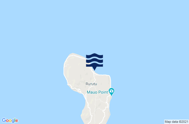 Rurutu, French Polynesia潮水