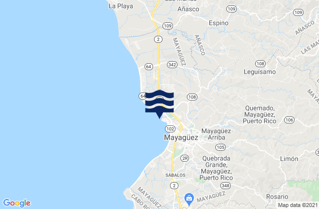 Río Arriba Barrio, Puerto Rico潮水