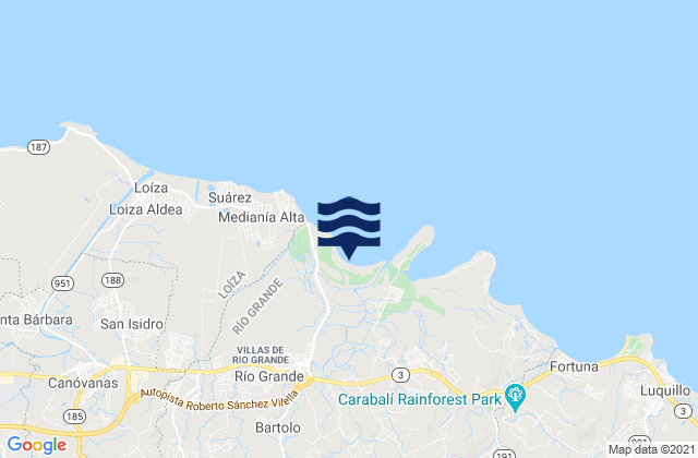 Río Grande, Puerto Rico潮水