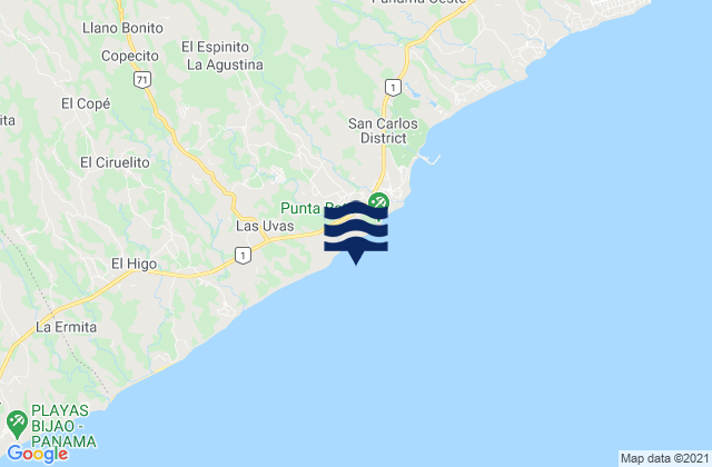 Río Mar, Panama潮水