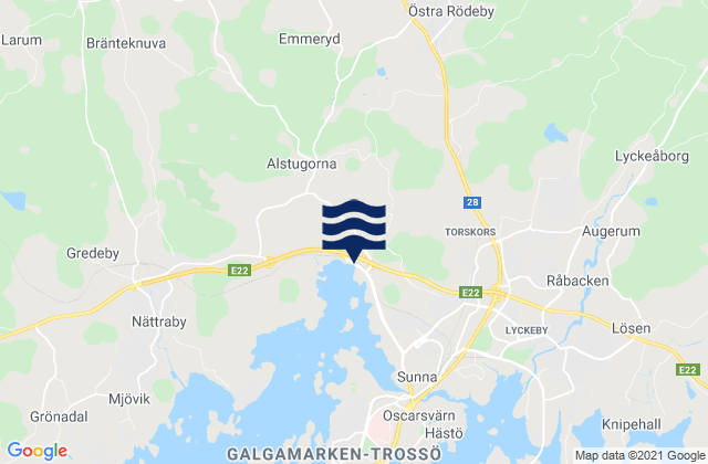 Rödeby, Sweden潮水