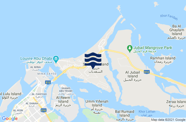 Saadiyat Island, United Arab Emirates潮水