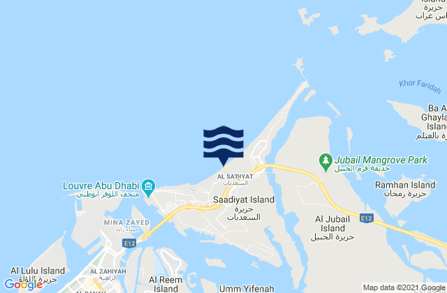 Saadiyat Public Beach, United Arab Emirates潮水