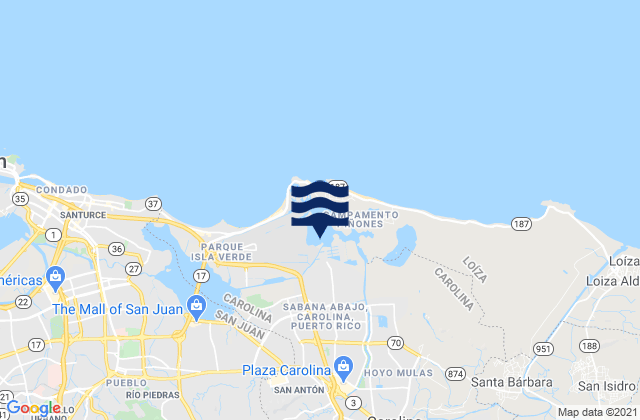 Sabana Abajo Barrio, Puerto Rico潮水