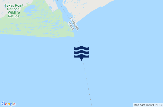 Sabine Pass (jetty), United States潮水