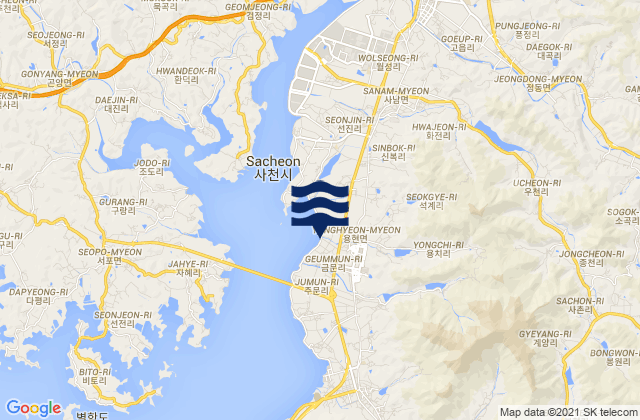 Sacheon-si, South Korea潮水