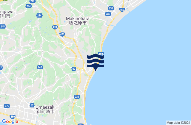 Sagara, Japan潮水