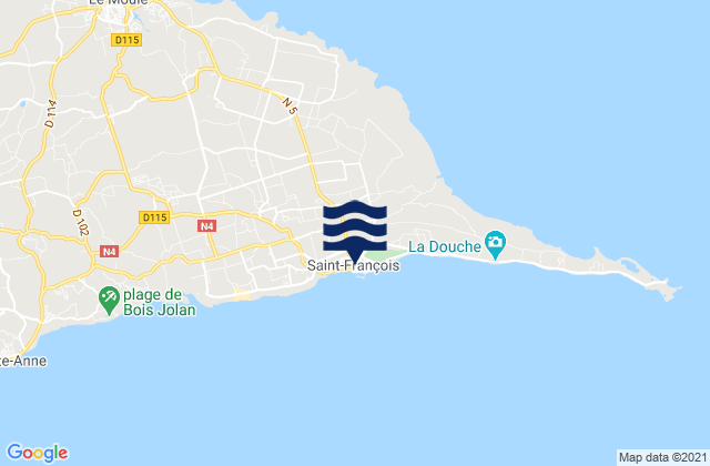 Saint-François, Guadeloupe潮水