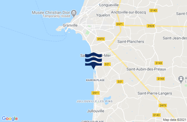 Saint-Planchers, France潮水
