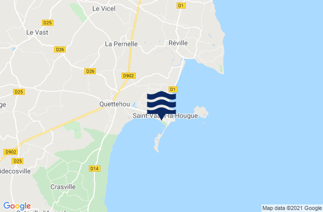 Saint-Vaast-la-Hougue, France潮水