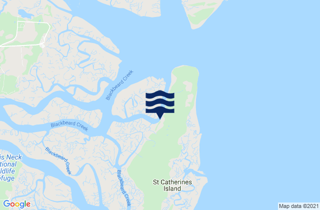 Saint Catherines Island, United States潮水