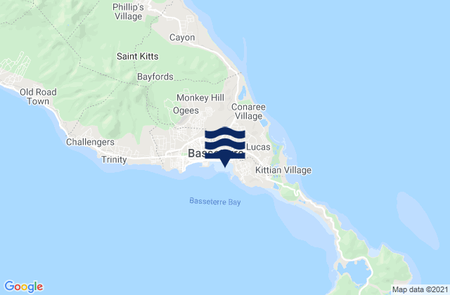 Saint George Basseterre, Saint Kitts and Nevis潮水