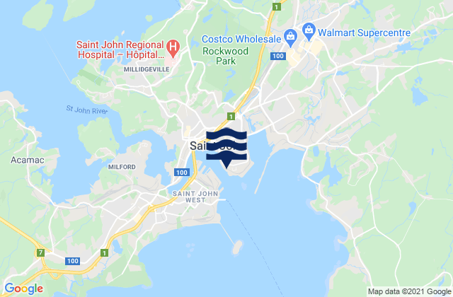 Saint John, Canada潮水
