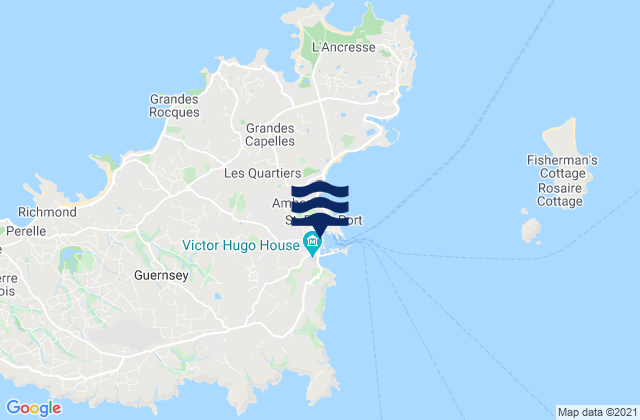 Saint Peter Port, Guernsey潮水