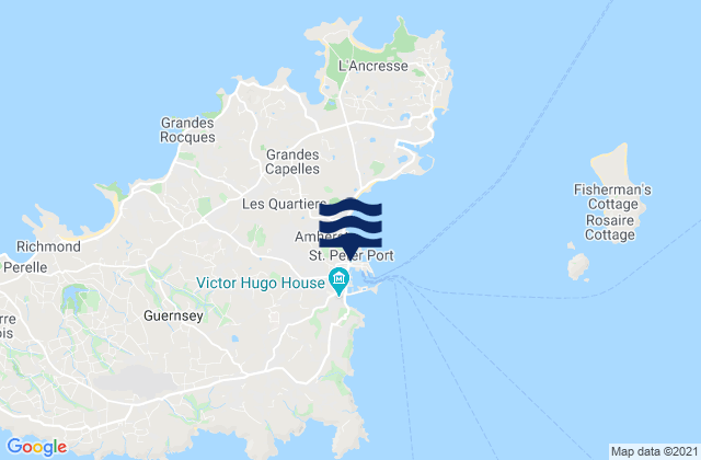 Saint Peter Port, Guernsey潮水
