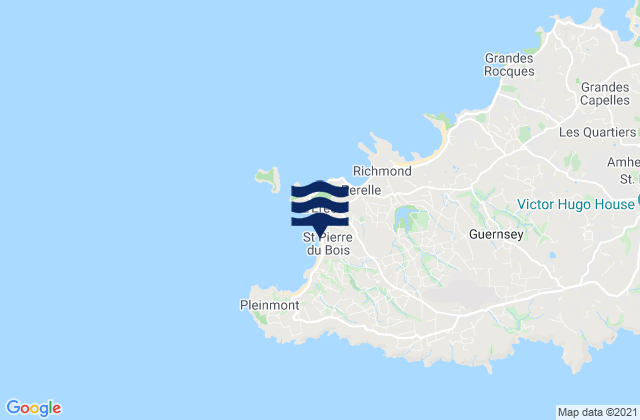 Saint Pierre du Bois, Guernsey潮水