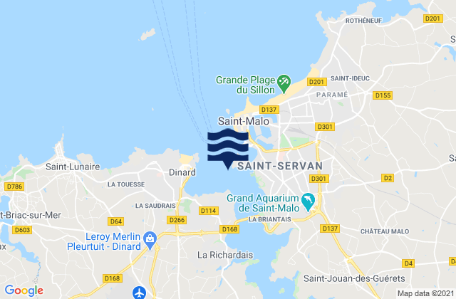 Saint Servan, France潮水
