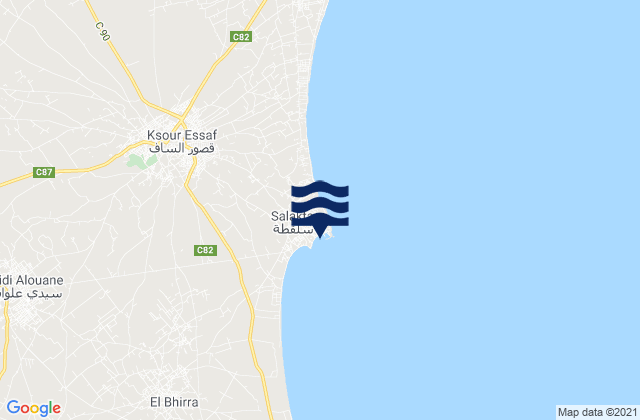 Salakta, Tunisia潮水