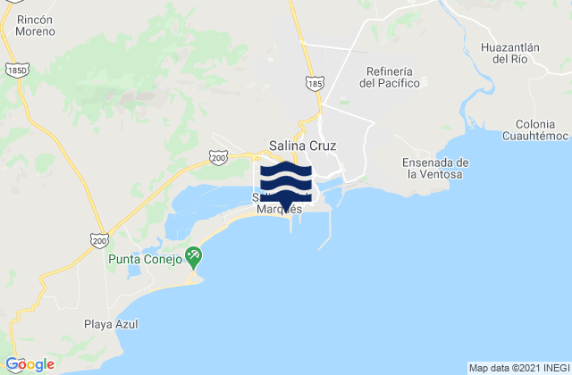 Salina Cruz, Mexico潮水