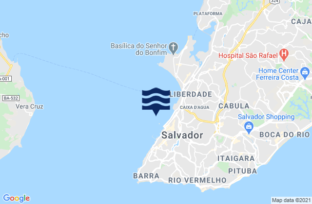 Salvador, Brazil潮水