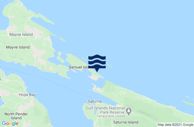 Samuel Island (North Shore), United States潮水