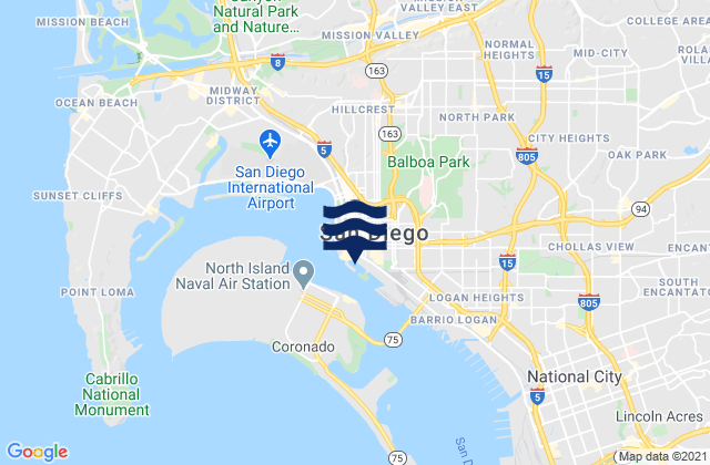 San Diego, United States潮水