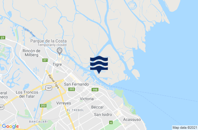 San Fernando, Argentina潮水
