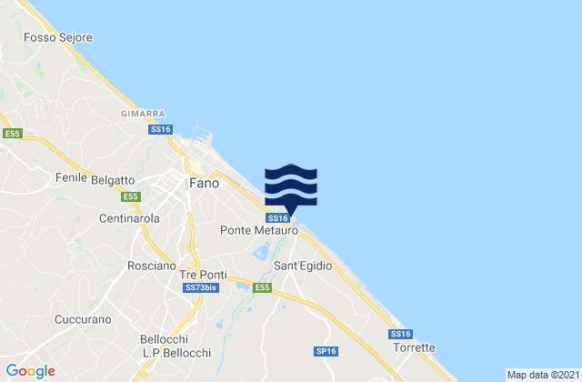 San Giorgio di Pesaro, Italy潮水