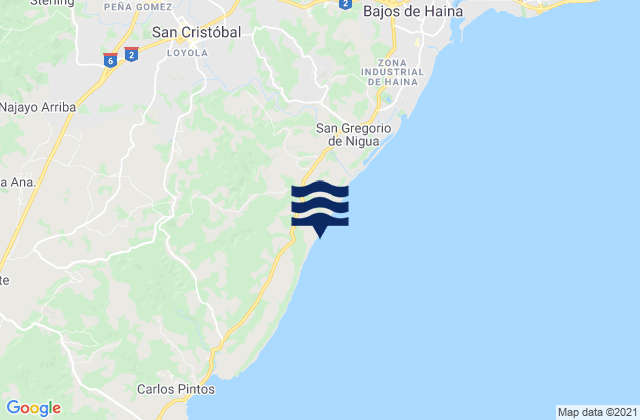 San Gregorio De Nigua, Dominican Republic潮水