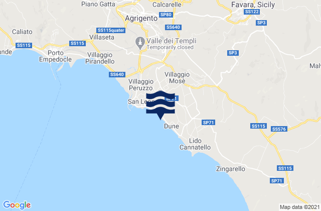 San Leone, Italy潮水