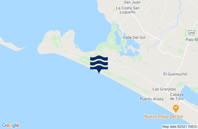 San Luqueño, Mexico潮水