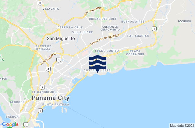 San Miguelito, Panama潮水