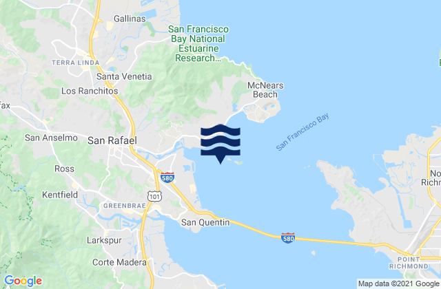 San Rafael Bay, United States潮水