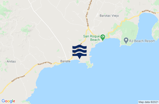 San Salvador, Philippines潮水