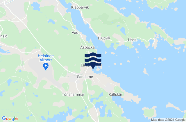 Sandarne, Sweden潮水