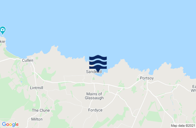 Sandend (Moray Firth), United Kingdom潮水