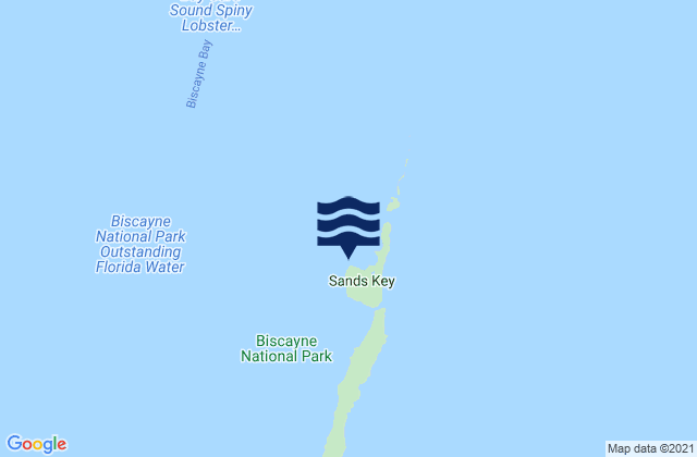 Sands Key Northwest Point Biscayne Bay, United States潮水