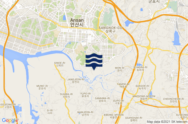 Sangnok-gu, South Korea潮水