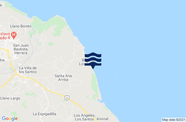 Santa Ana Arriba, Panama潮水