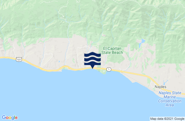 Santa Barbara County, United States潮水