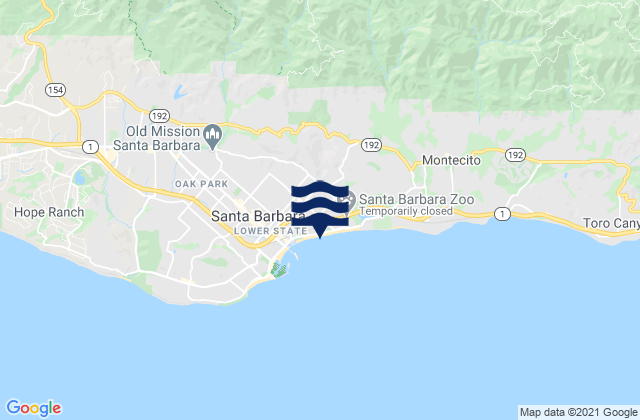 Santa Barbara East Beach, United States潮水
