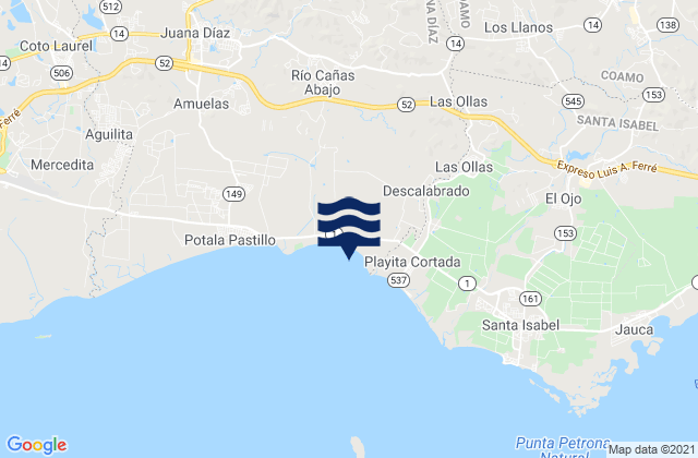 Santa Catalina Barrio, Puerto Rico潮水