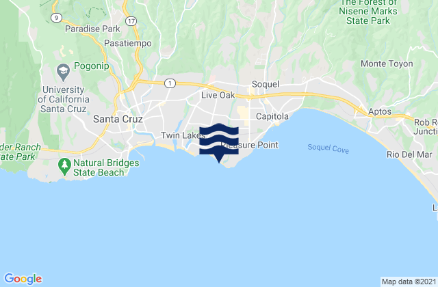 Santa Cruz - 26th, United States潮水