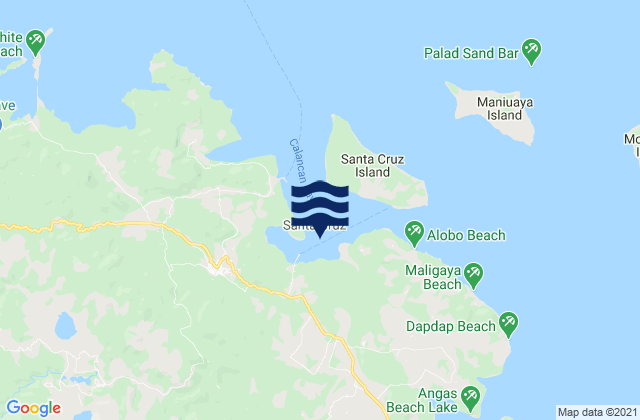 Santa Cruz Harbor, Philippines潮水