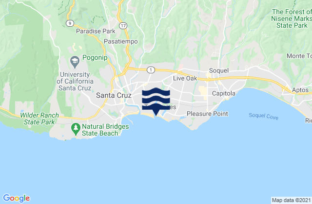 Santa Cruz Harbour, United States潮水