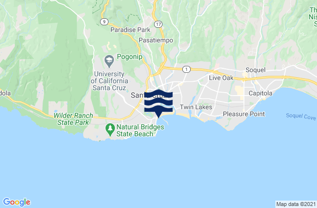 Santa Cruz, United States潮水