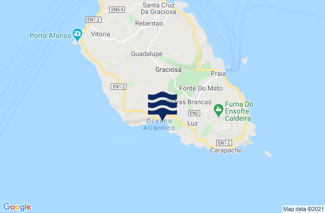 Santa Cruz da Graciosa, Portugal潮水